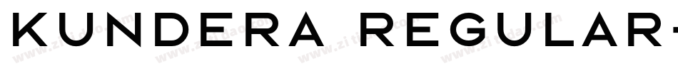 Kundera Regular字体转换